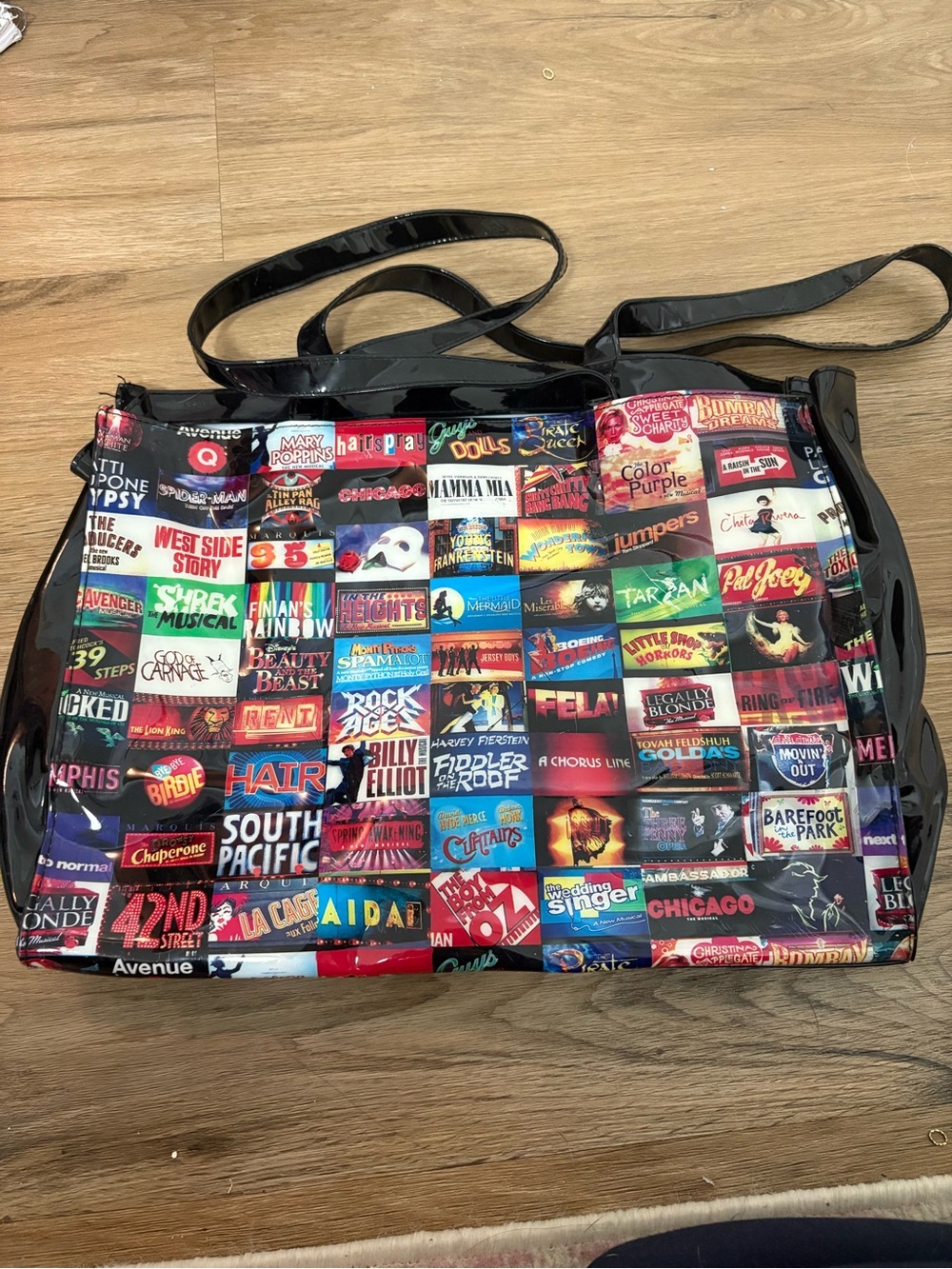 Broadway Playbill Collage Tote Bag in Multi-Color